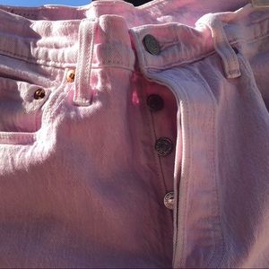 LEVI STRAUSS: 501: Pastel Pink: Size S